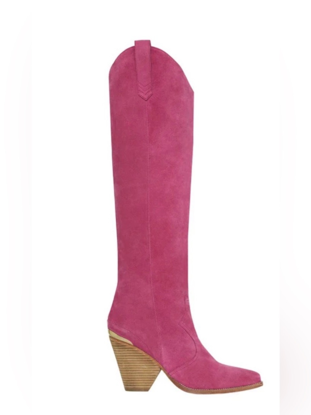 Spell Montana Knee High Suede Pink Boots - Picture 5 of 12